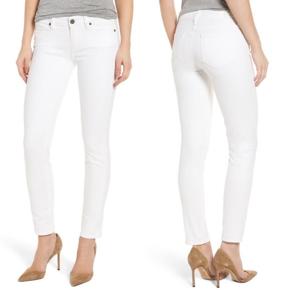 White Skyline Ankle Peg Jeans